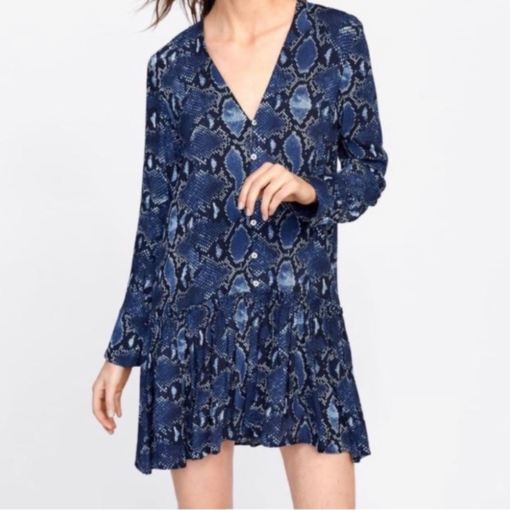 Zara Dress Snake print Size L